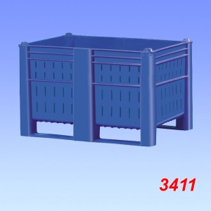 Boxpalet standard plastic, model 800, perforat 1200x800x740